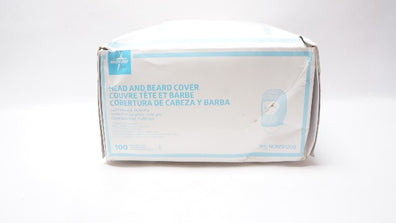 Medline NONSH200 Head&Beard Full Coverage, Multi-Ply 24In,Size L - Box of 100